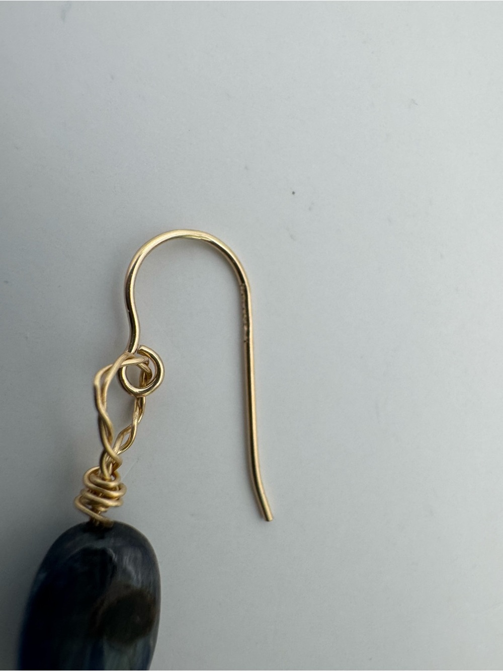 HK9 Kyanite and Lemon Quartz Earrings - Picture 4 of 5